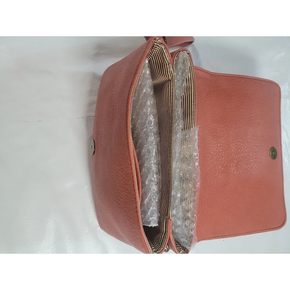 Market and Spruce orange leather small purse / handbag